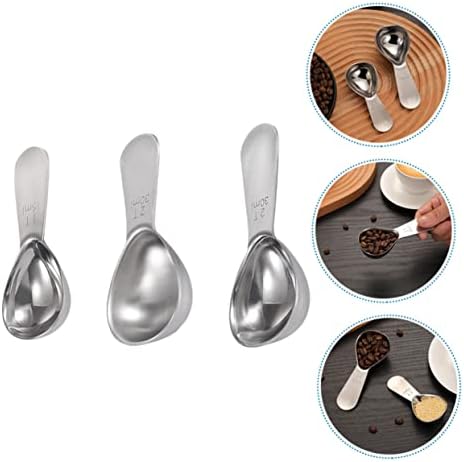 Cabilock 3 Pcs Stainless Steel Measuring Spoon Set