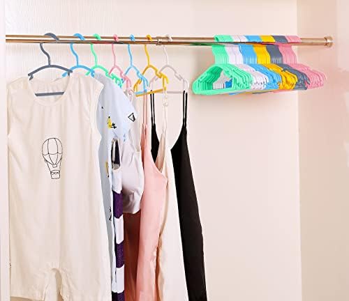 100 Pack White Baby Clothes Hangers for Newborn Storage