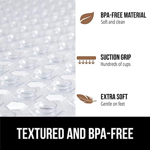 Gorilla Grip Patented Square Shower Mat 21x21 Inch