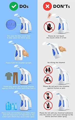 HiLIFE Steamer for Clothes 240ml Large Capacity 700W Portable Handheld