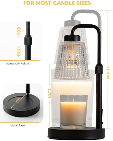Candle Warmer Lamp with Timer Dimmable for Jar Candles