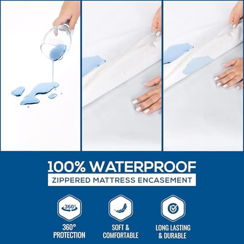 Utopia Bedding Queen Mattress Encasement 100 Waterproof