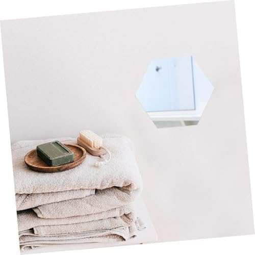 Cabilock Acrylic Hexagon Wall Mirror for Home Decor