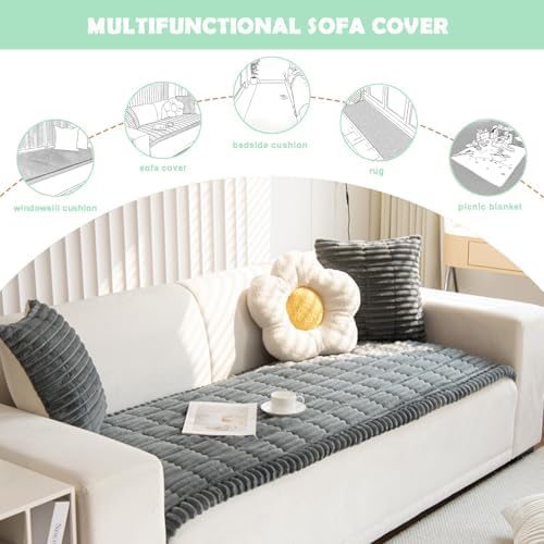 ZQFFB Pet Couch Cover for Dogs Non-Slip Washable