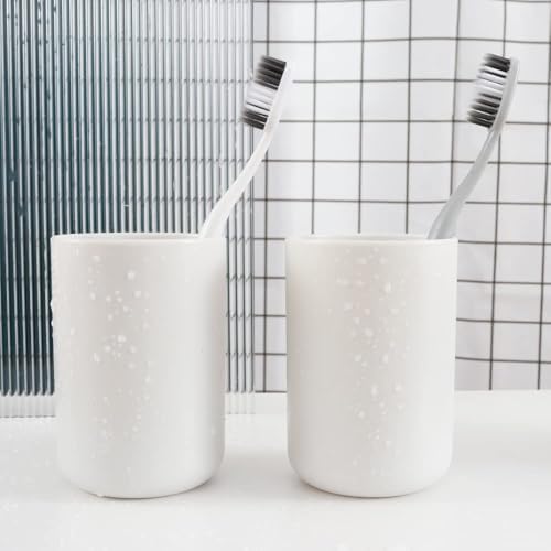 Bathroom Tumblers 2Pcs Durable and Stackable