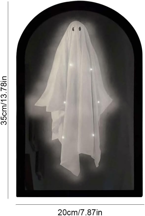 2025 Spooky Stewart Ghost Mirror with LED Lights