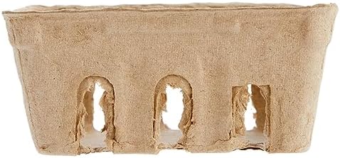 Juvale Pulp Fiber Berry Baskets - 4x4x181 In