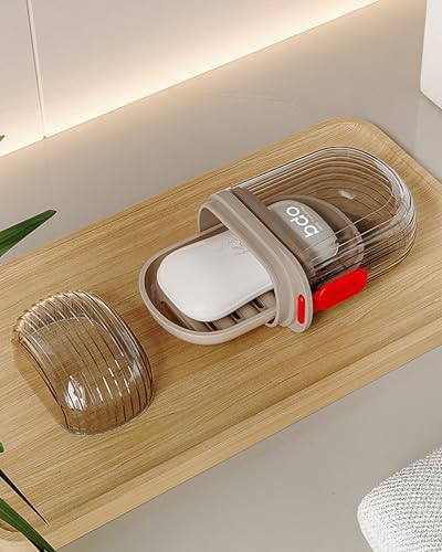 Travel Soap Case with Leakproof Lid and Drainage