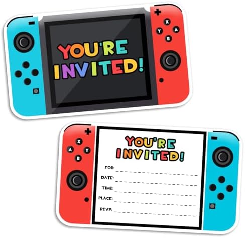 Yangmics Direct Video Game Party Invitations