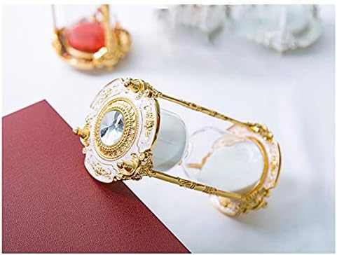 Antique Floral Design Hourglass Timer - 15 Minutes Gold