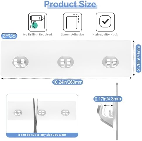 Shower Caddy Adhesive Replacement 2 Pack