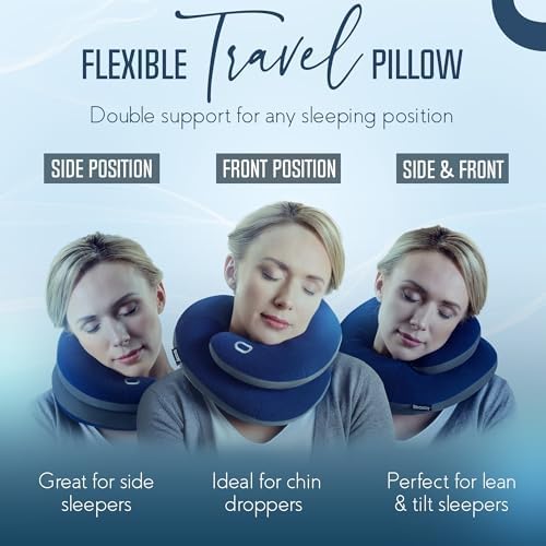 BCOZZY Travel Neck Pillow for Airplane