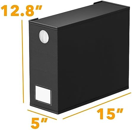 SpaceAid 6 Pack Bed Sheet Organizers Storage Black Foldable