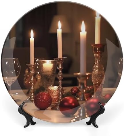Ceramic Candle Holder Dining Plate Set 7inch