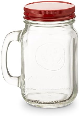 Kook Mason Jar Lids Wide Mouth Set of 12 Red