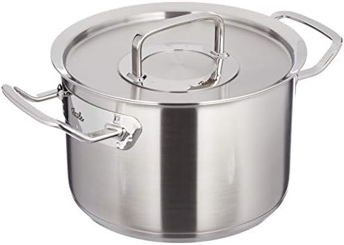 Fissler Pure-Profi Stainless Steel Stockpot with Metal Lid Induction 79-Inch