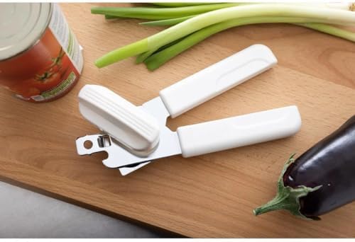 KitchenCraft Multi Function Can Opener with Bottle Cap Remover 18cm White Silver