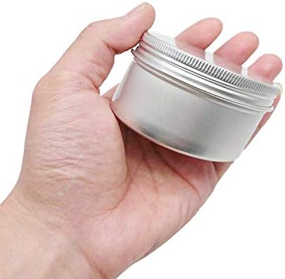 6 Ounce Aluminum Cans with Screw Lid 6 Pcs Set