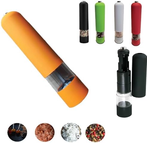 Electric Salt and Pepper Grinder - One-Handed Battery Operated Kitchen Spice Tool