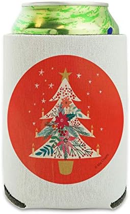Christmas Tree With Candles Can Cooler