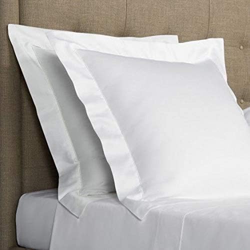 26x26 Euro Pillow Shams Set of 2 White 600 Thread Count