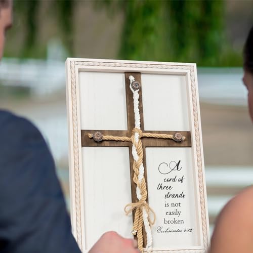 Three Strand Unity Cross Wedding Ceremony Sign 10x15in