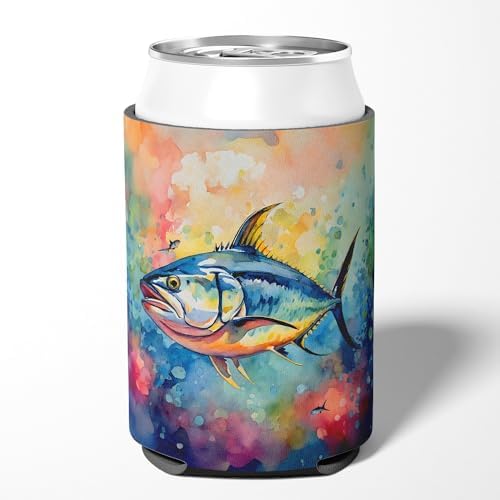 Carolines Treasures Yellowfin Tuna Can Hugger Cooler Sleeve