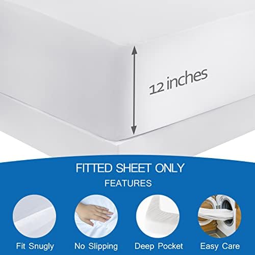 Coldwind Twin Fitted Sheet White 39x75