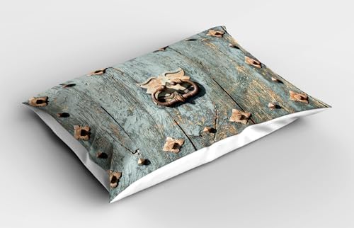 Ambesonne Rustic Pillow Sham Set of 2 Turquoise