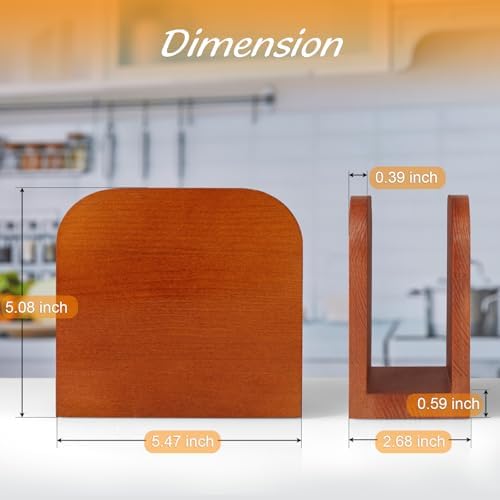 ALELION Acacia Wood Napkin Holder for Table