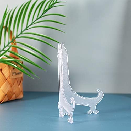 Artliving 7 Inch Clear Plastic Easels for Display