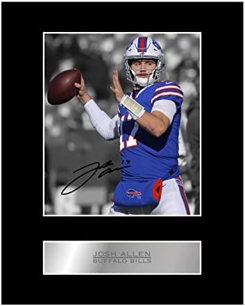 Josh Allen Signed Mounted Photo Displaybr10x8 Inch Professional Quality Print