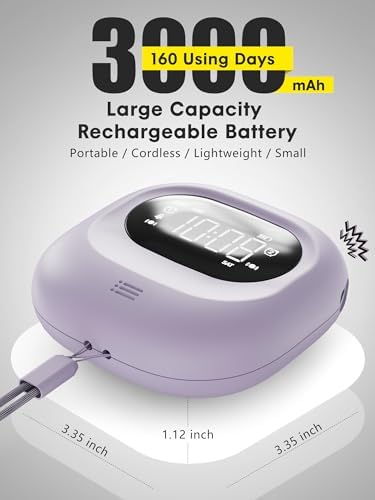 Vibrating Alarm Clock with Dual Alarms and Week Display
