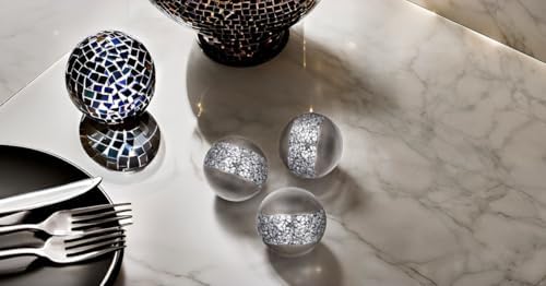 Creative Scents Schonwerk Silver Decorative Balls Set of 3