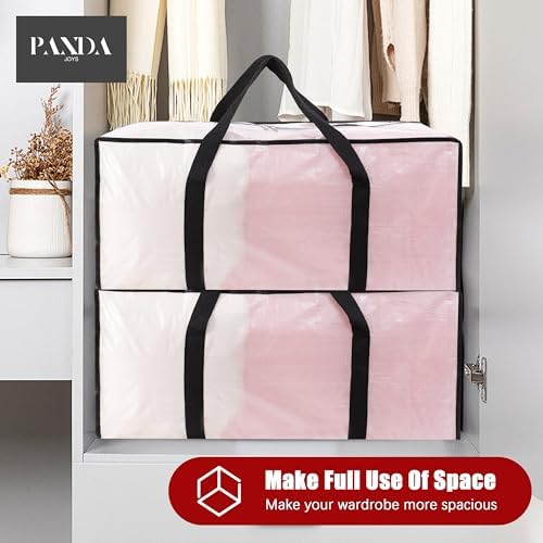 Extra Large Moving Bags with Zippers and Handles 8 Pack