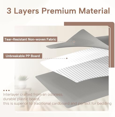 Criusia Bed Sheet Organizers 6 Pack Foldable Storage Box