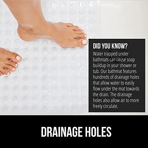 Gorilla Grip Patented Square Shower Mat 21x21 Inch
