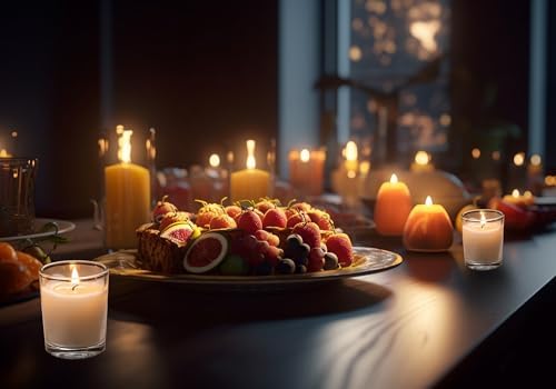 Housecret 24 Pack Warm White Clear Glass Votive Candles