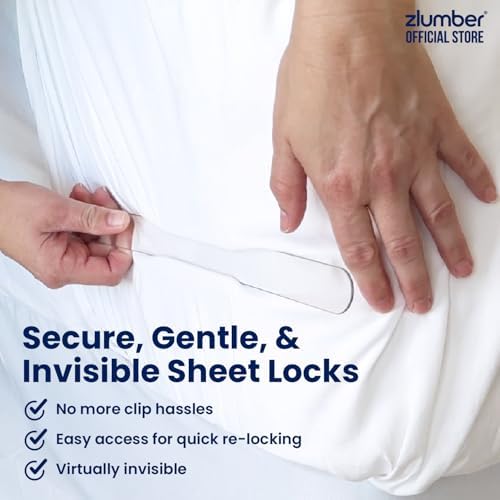 Zlumber Lock Sheet Holders - Secure Bed Sheets in Place