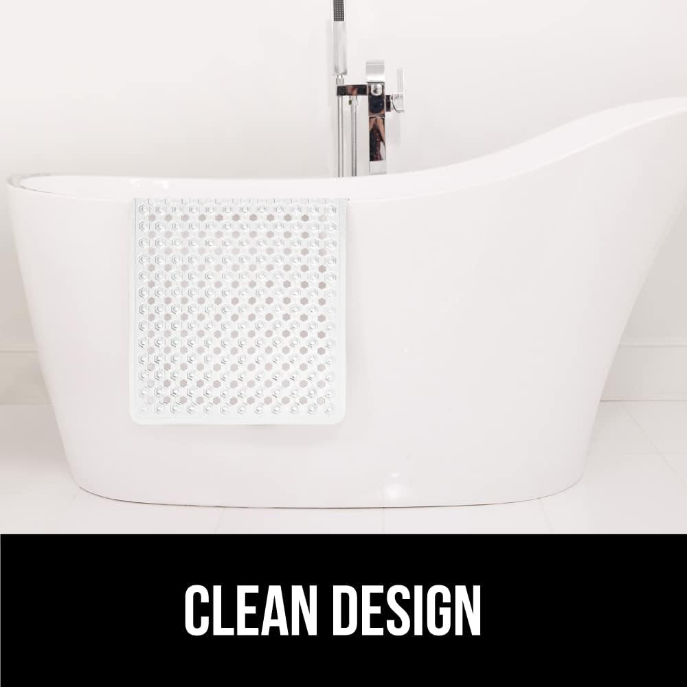 GORILLA GRIP Patented Bath Mat 35x16 Clear