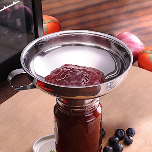 Delove Canning Funnel Set with Strainer - 3 Pack for Mason Jars