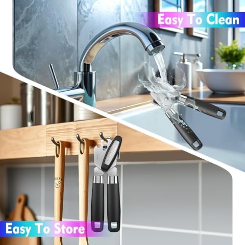 SOVARCATE Heavy Duty 4-in-1 Can Opener with Magnet Lift
