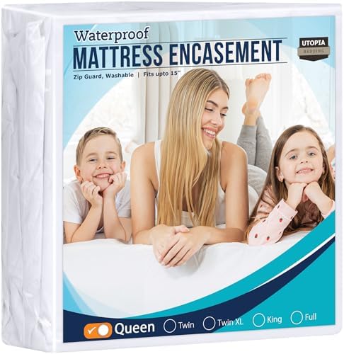 Utopia Bedding Queen Mattress Encasement 100 Waterproof