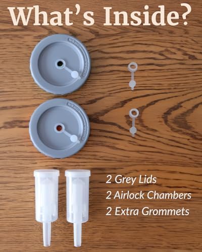 Elementi Mason Jar Fermentation Lids Set of 2