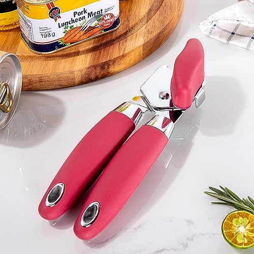 TJ POP Manual Can Opener Red Heavy Duty