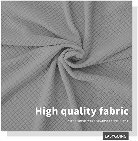 Easy-Going Stretch Bed Headboard Cover Full Size Light Gray