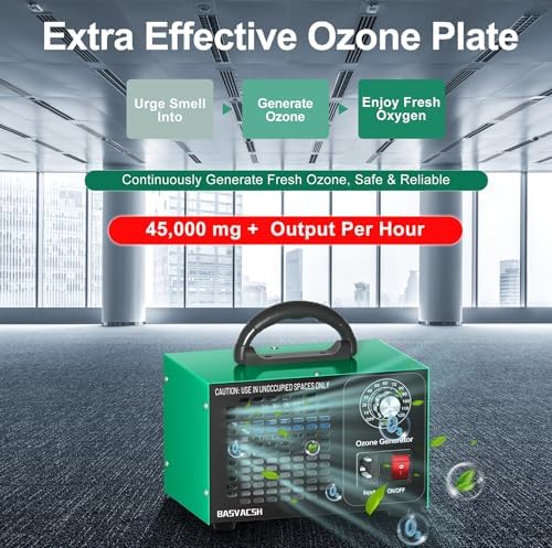 Ozone Generator 45000mgh for 2500 sq ft