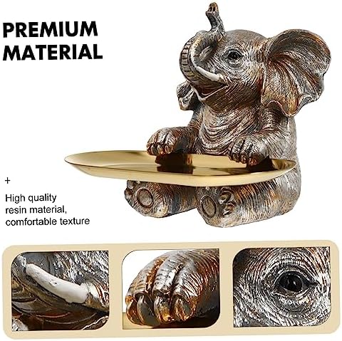 1 Set Resin Elephant Cupcake Stand Decorative Serving Tray