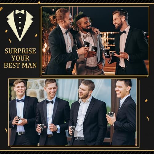 Rigibright 60Pcs Groomsmen Gifts Set of 6