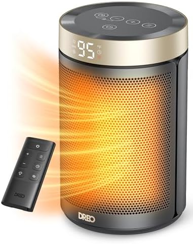Dreo Space Heater Portable 1500W PTC Ceramic with Thermostat and Remote